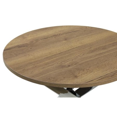 Table D-900 oak Galifax white/Cross support, Gaspar-k, chrome-1