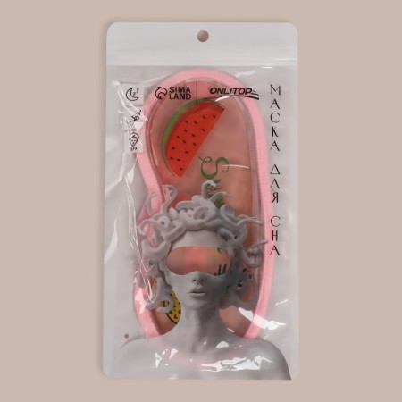 Gel mask for the area around the eyes "Tropical mood", 20 × 8.6 cm, color mix-3