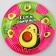 Disposable paper plate "Funny Avocado", 18 cm