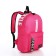 Lightning backpack, external pocket, 2 side pockets, raspberry color