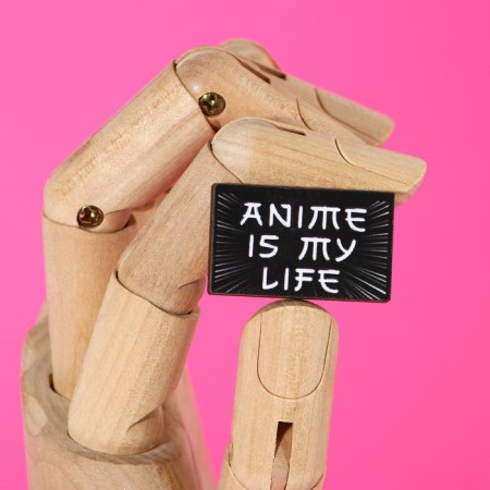 Wooden icon "Anime is my life", anime, 3.3 x 2 cm-3