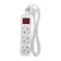 Extension cord Standard 3 Nests, 1.5m, 3x1.0mm², s/h, with a switch, white rexant