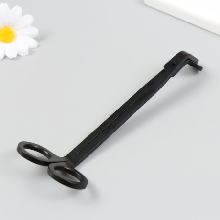 Scissors for candles stainless steel black 18x6 cm-2