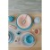 Small “watercolor” plate, d = 20 cm, blue color