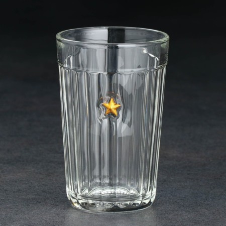 A glass "impenetrable. Ml. Lieutenant", police, faceted, 250 ml-1