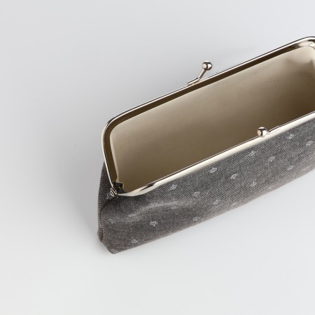 Cosmetic bag -Fermoar Crown, 18*1.5*10.5cm, farmar department, gray-2