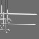 Suspended chandelier Mantra Cinto, Led, 3360lm, 3000k, 1155x85x630 mm, chromium color