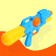 Water pistol "Friendly dinosaur", with pumping, 35 cm., Mix color
