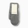 Women's mittens minku, gray color, 22 cm