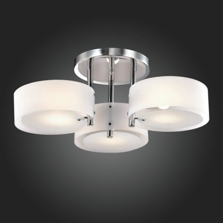 Ceiling EVOLUCE lamp. SL483.502.03. Foresta. 3x60 watts, E27, 60x60x20 cm, chromium color-2