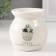 Aroma lamp ceramics "Pot flower" white 7.2x7.2x7.8 cm