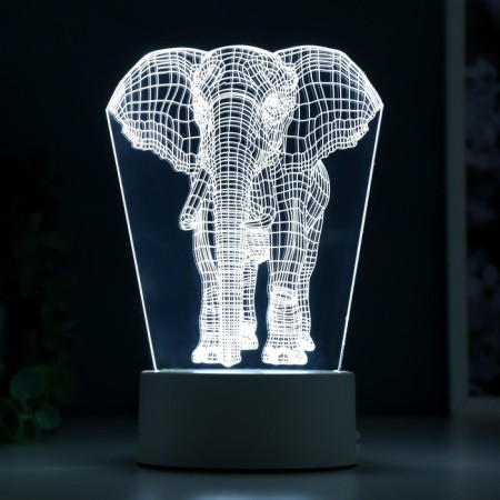 Lamp "Elephant" LED white from the network 9.5x12.5x19cm Risalux-4