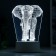 Lamp "Elephant" LED white from the network 9.5x12.5x19cm Risalux