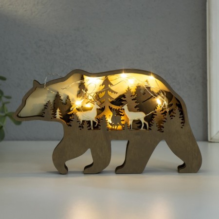 Souvenir tree Light "Brown Bear" 18x10 cm