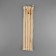 Metal zipper, No. 3, non -proceeding, automatic lock, 30 cm, beige/gold color
