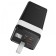 External battery Hoco J86, 40,000 mAh, USB/Type-C, 3 A, black