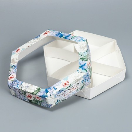Confectionery box, packaging, “inspire beauty”, 23 x 23x 4 cm-1