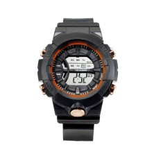 Men's washing watches, silicone strap, black