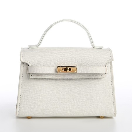 Bag Women's Messoriner, white color 19*13*7 cm-3