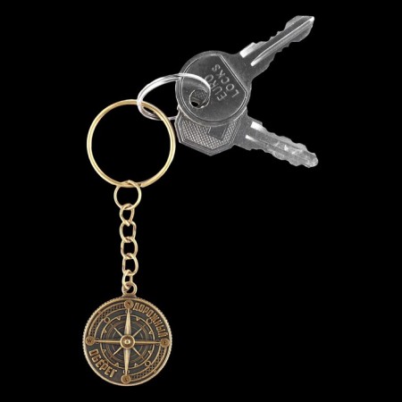 A keychain for keys, metal, amulet "Road amulet" Diam. 2.5 cm-3