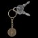 A keychain for keys, metal, amulet "Road amulet" Diam. 2.5 cm