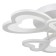 Causteen with PDU 661337/6 LED 140W Dimmer 3 modes 3000-6000K white 56x56x13 cm Bayerlux