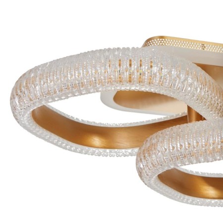 Chandelier from PDU 1141/4 LED+backlight 96W 3000K-6000K Dimmer gold 68x25x13 cm Bayerluux-10