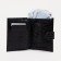 Male purse on a button, for bills, for cards, for coins, black color