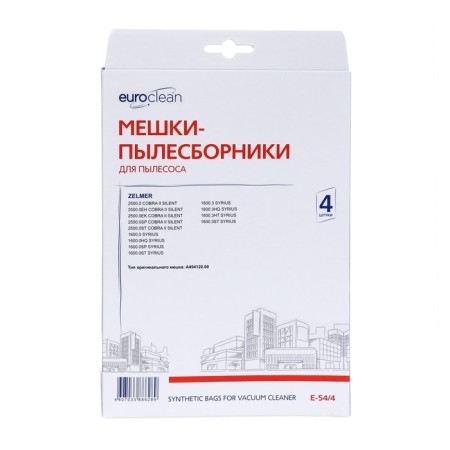 E-54/4 EuroClean bag synthetic for a vacuum cleaner, 4 pcs-2
