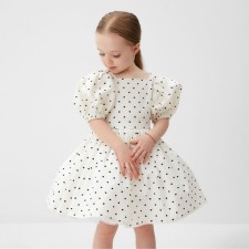 Dress Children's Dress Minaku: Partydress, White color, height 98 cm
