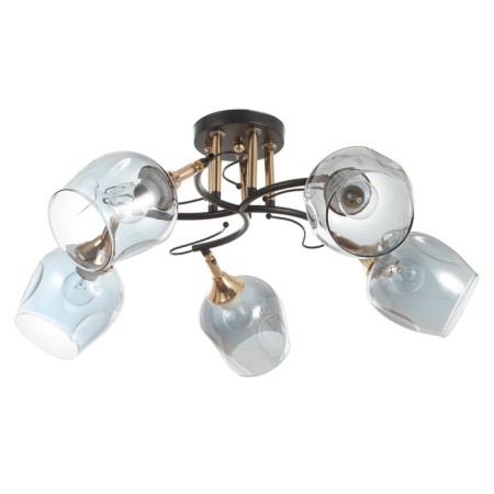 Chandelier N5031/5 COF+FGD coffee/gold 5x60W E27 66x66x24cm-3
