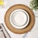 Serving napkin on the table "Meg", d = 30 cm, beige color