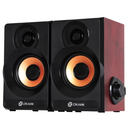 Roll speakers OK-161 2.0 black/cherry 6Wt-7