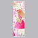 Sticking plastic interior color "Girl with tulips" 30x90 cm