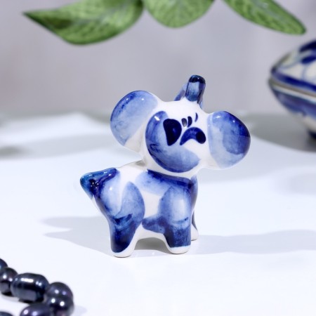 Souvenir Elephant "Lucy", Gzhel-2