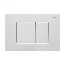 ABBER AC0120MW flushing button, for hidden installation systems, white, matte