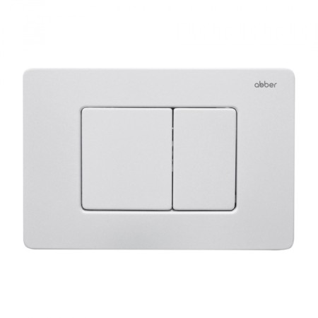 ABBER AC0120MW flushing button, for hidden installation systems, white, matte