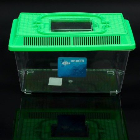 Carriage rectangular, 26.5 x 16.5 x 17 cm, green-1