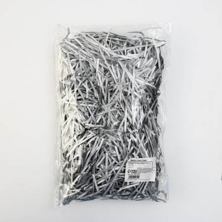 Filler for balls and gifts, packaging, silver, 15 x 26 cm