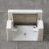 A holder for toilet paper with a shelf, 18 × 11.5 × 12 cm, white color