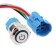 Switch, 12 V, 3 A, 5 PIN, IP67, D 16mm, wire 15 cm, green