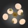 Ceiling EVOLUCE lamp. SL717.202.06. Acini. 6x40 watts, E27, 65x65x37 cm, color gold