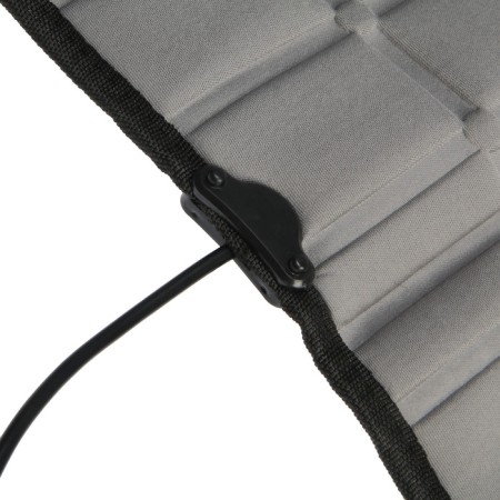 Torso heated cape, 12 V, regulator, 95 × 50 cm, wire 130 cm, gray-10