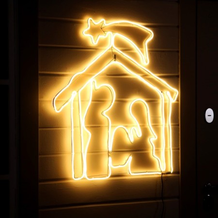 Neon figure "Christmas route", 85 × 75 cm, 896 LED, 220 V, glow warm white