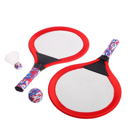 Set for badminton, 2 rackets, 50 cm., Volan, ball, color mix