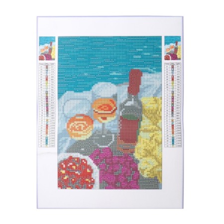 Diamond mosaic with full filling "still life" 20x30 cm-1
