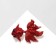 Brooch "Fish", red color in gold
