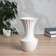 VAZA Ceramics Table "Thiago" Fears, 18x8.5 cm, white
