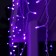 Garland "fringe" 4 × 0.6 m, IP44, white thread, 180 LED, purple glow, 8 modes, 220 V
