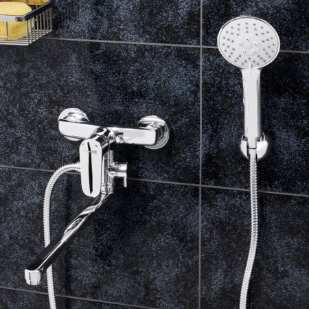 Wasserkraft Vils 5602l bath mixer, single -leaf, watering can, pour 322 mm, chrome-3